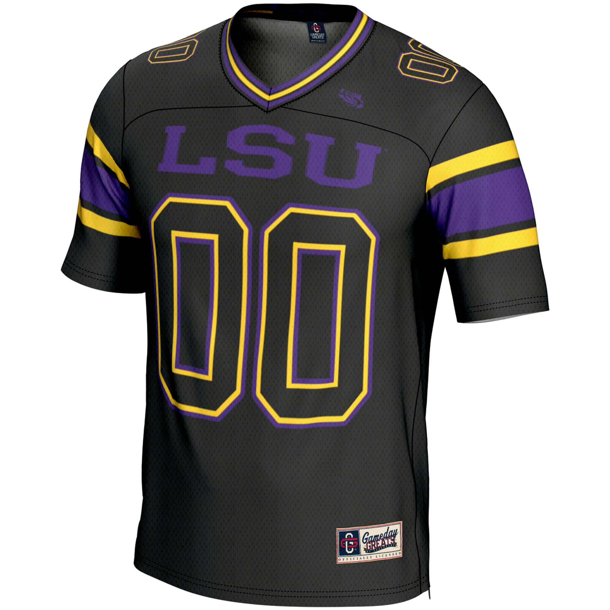 LSU Tigers GameDay Greats Youth NIL Pick-A-Player Football Jersey - Black