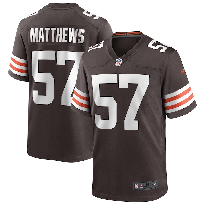 None Clay Matthews CLE Browns Bold Cost-Effective Jersey Football Appa
