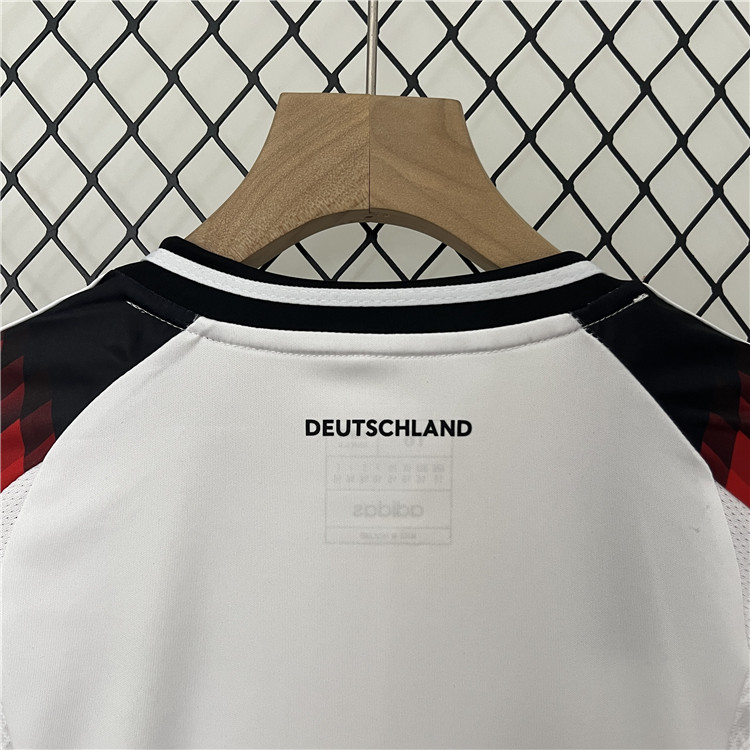 Moisture Wicking Kids Germany 2024 Home Soccer Kit ShirtShorts