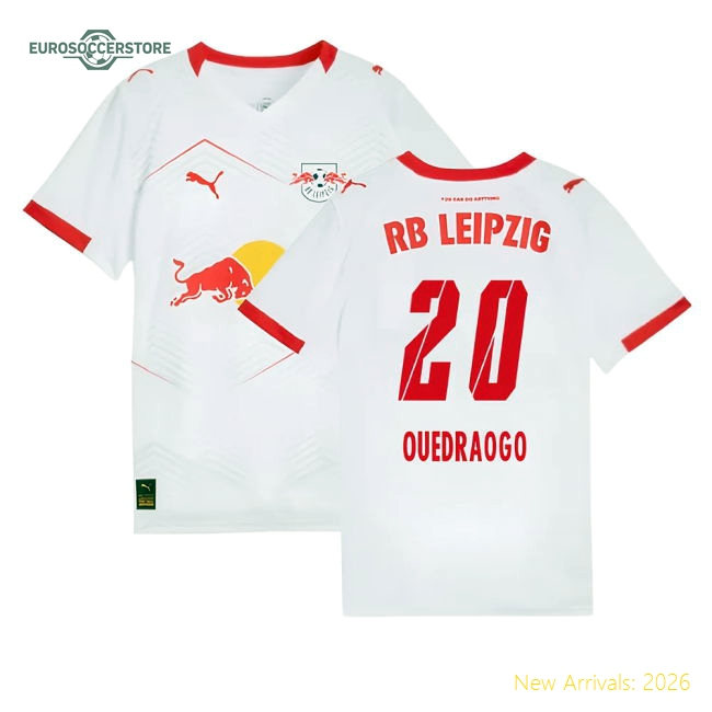 2025-2026 Red Bull Leipzig Home Shirt (Kids) (Ouedraogo 20)