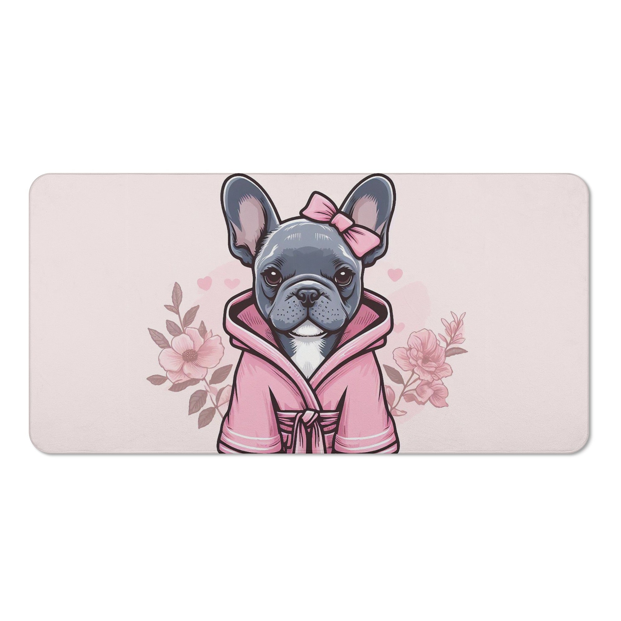 French Bulldog Paisley Bath Towel Cute Frenchie Essential