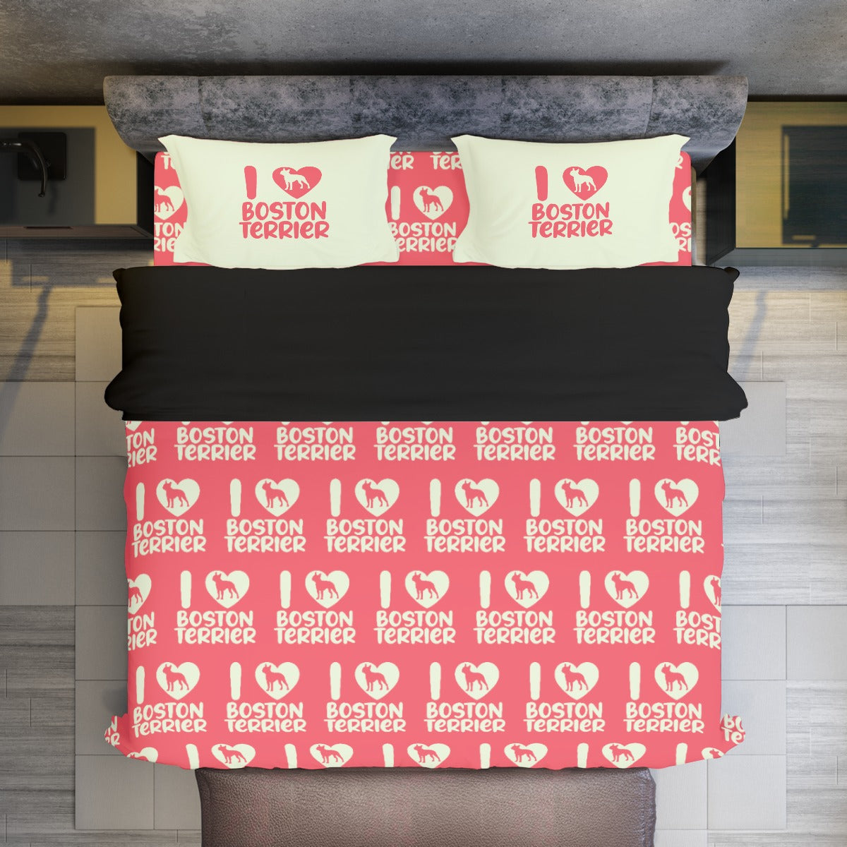 Fashion-Forward Cookie - Duvet Cover Set For Boston Terrier Lovers fo...