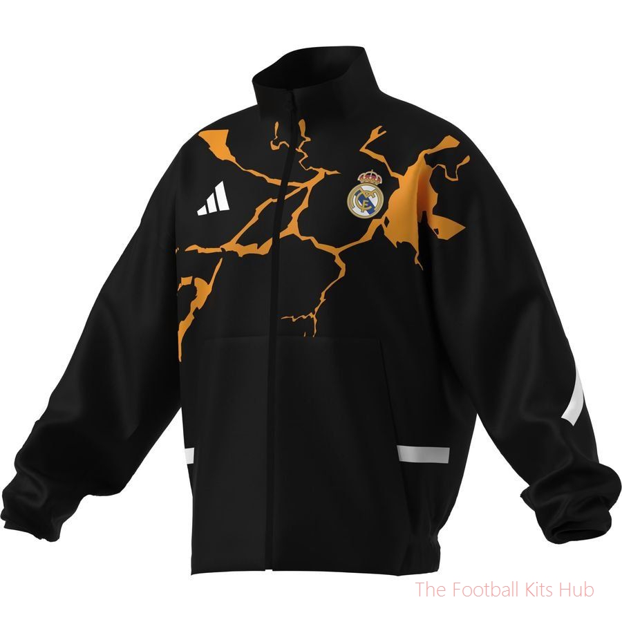 Real Madrid X Marvel Jacket Anthem - Black