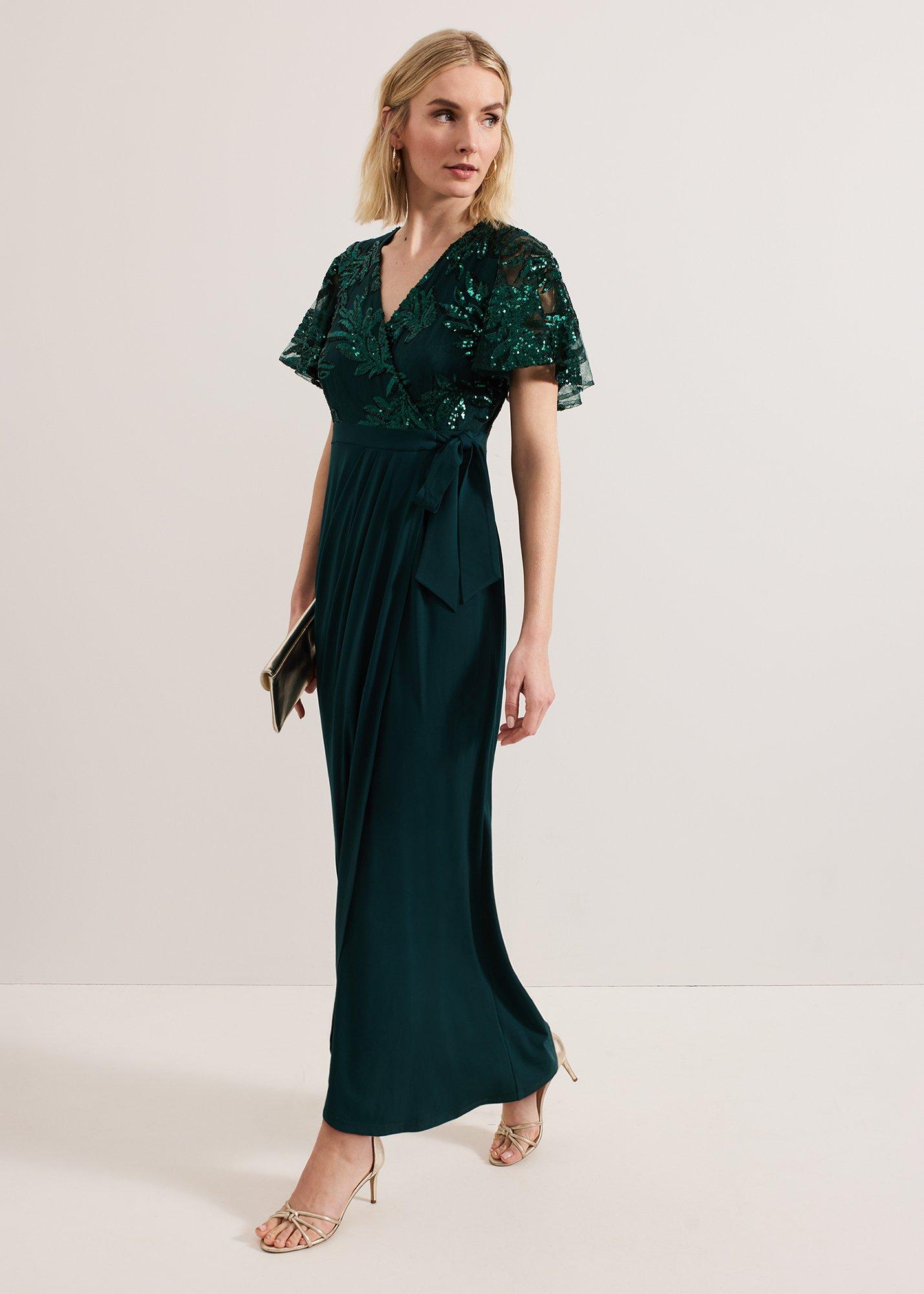 Minty Wrap Maxi Dress