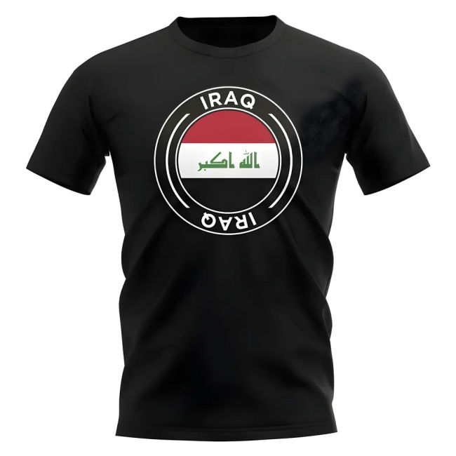 Performance-Driven Exclusive-Design Iraq Football Badge T-Shirt