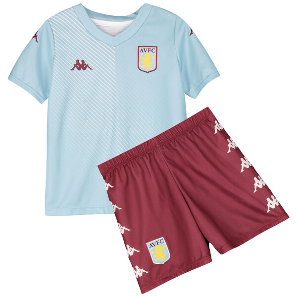 Premium Quality Kids 19-20 Cheap Aston Villa Away Jersey KitShirtShort