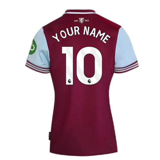 Womens West Ham Soccer Club Traditional Home Match Shirt