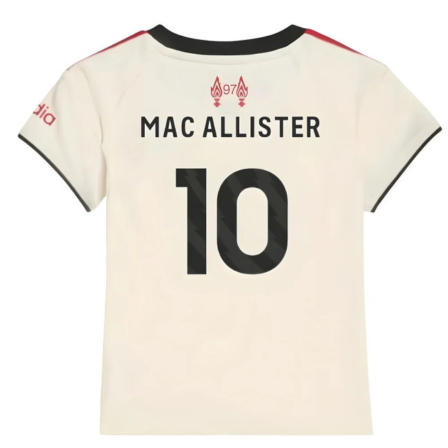 Mac Allister 10 Liverpool Main Team Pro Level Away Pro Shirt (Baby)