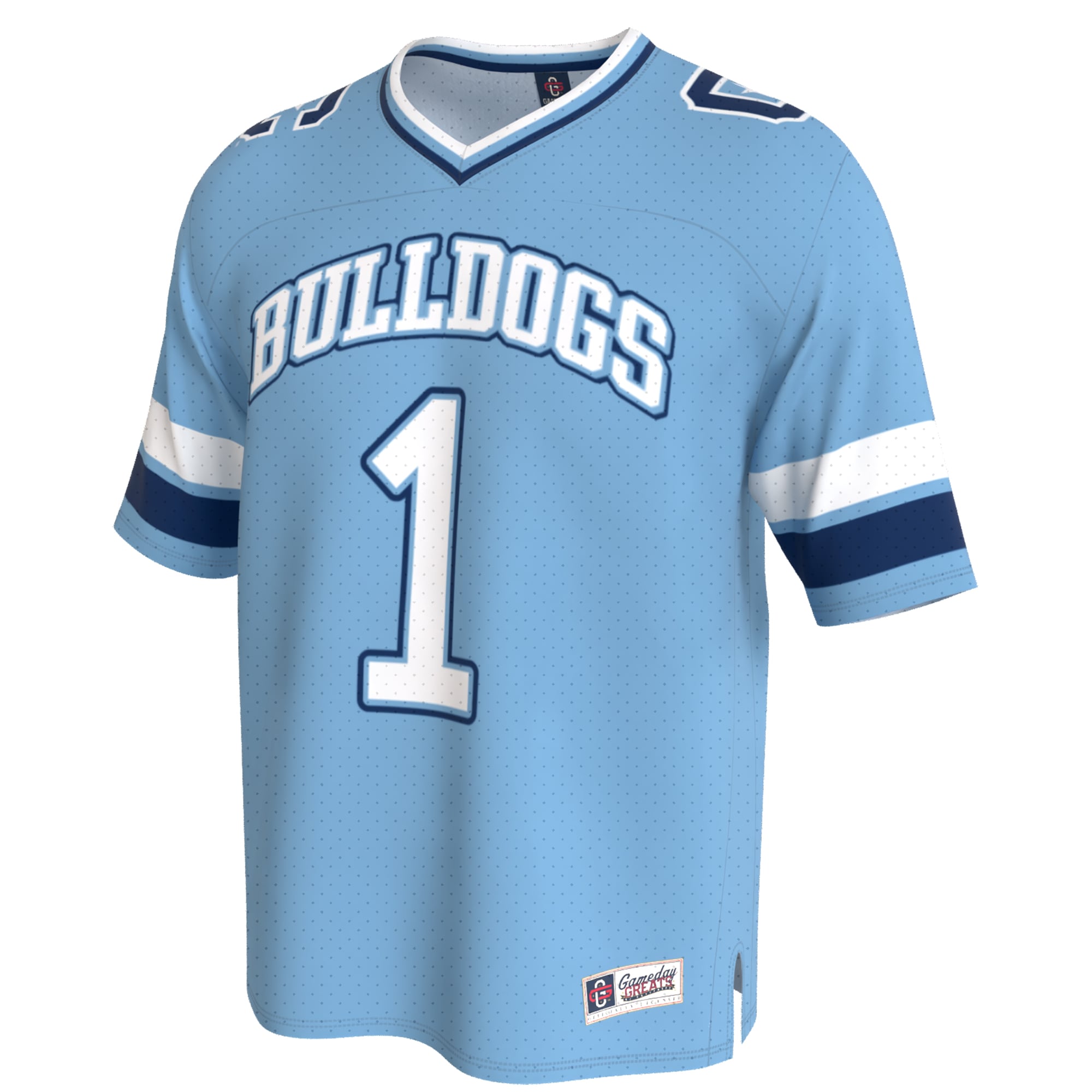 Youth Light Blue Citadel Bulldogs Lightweight Collegiate Football Fashion Jersey