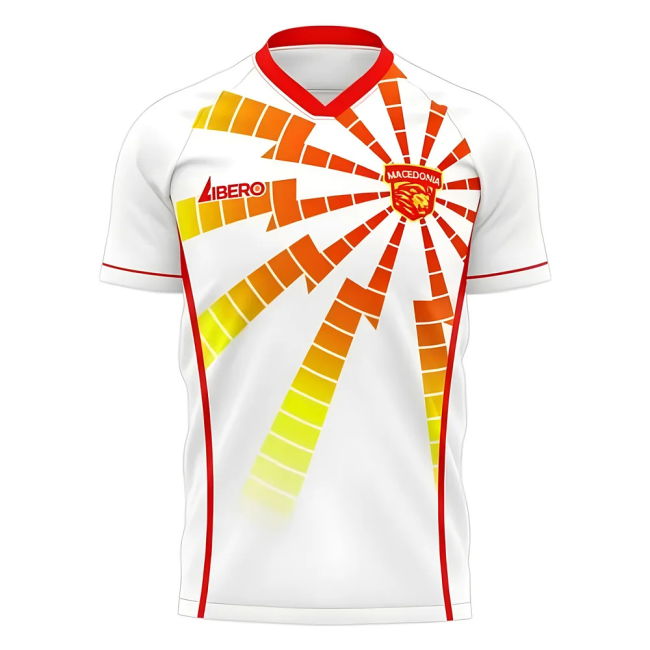 North Macedonia Football Squad Fashionable Away Match Shirt