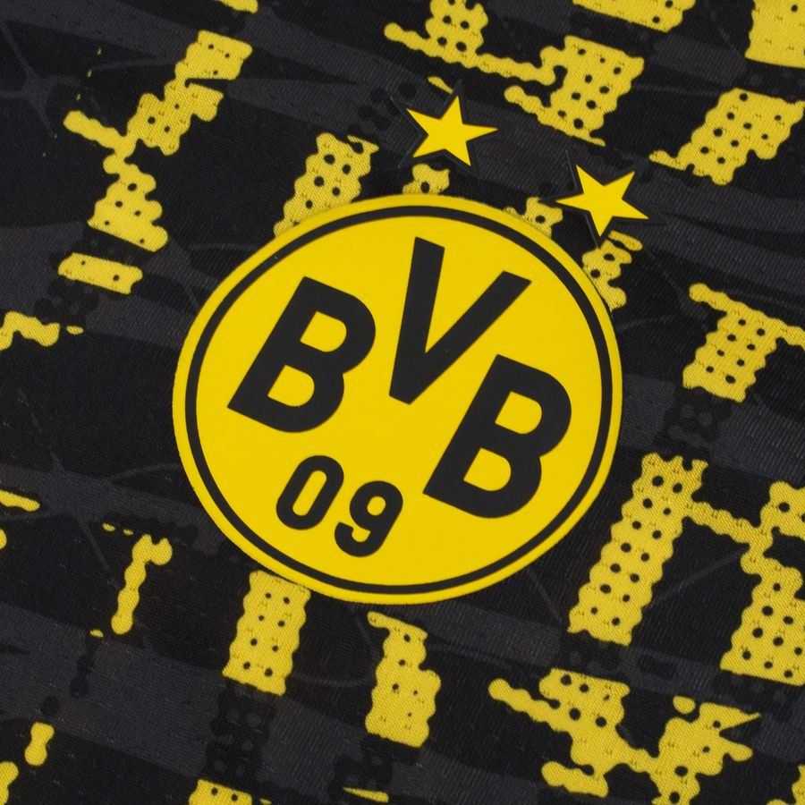 Dortmund Training T-Shirt Pre Match - PUMA Black/Faster Yellow Kids