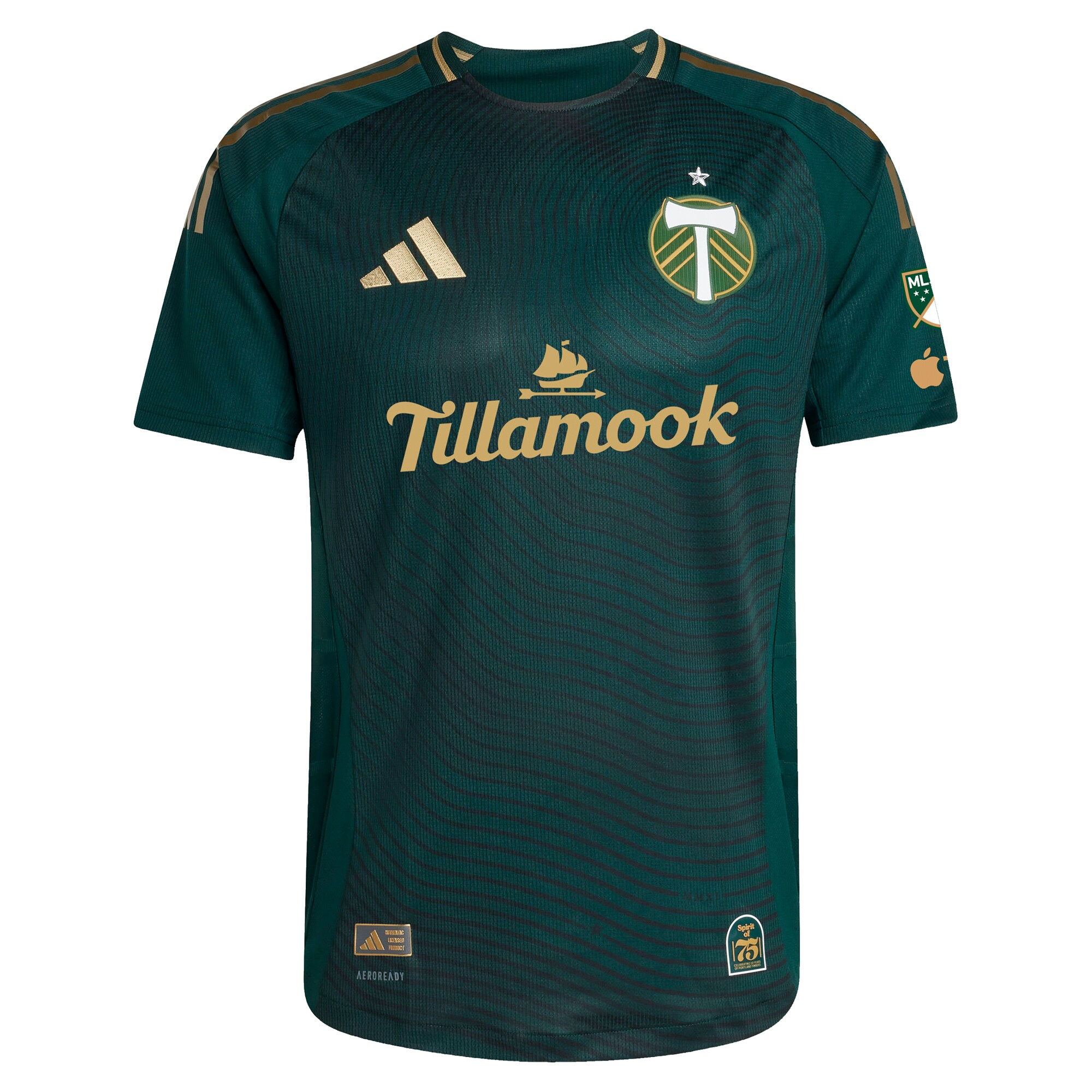 [SJH] Portland Timbers 2025 Forever Green & Gold Authentic Custom Jersey - Green