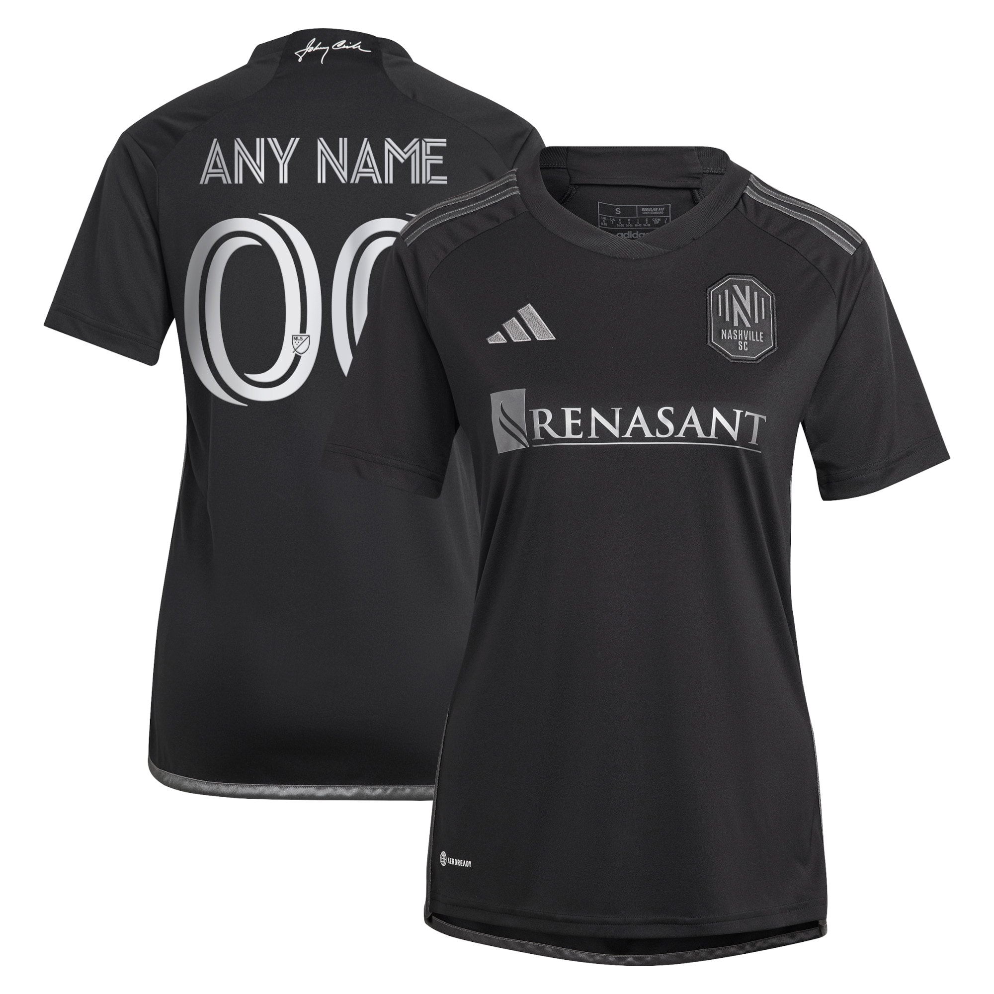 [SJH] Nashville SC Women's 2023 Man In Black Kit Replica Custom Jersey - Black