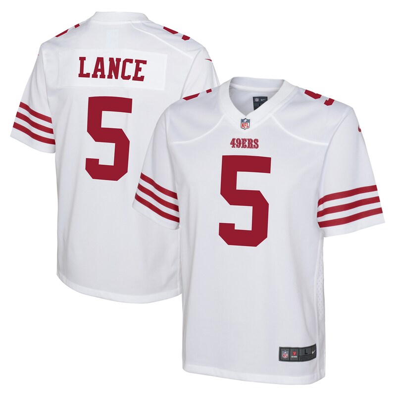 Trey Lance San Francisco 49ers Nike Youth Game Jersey - Whit...