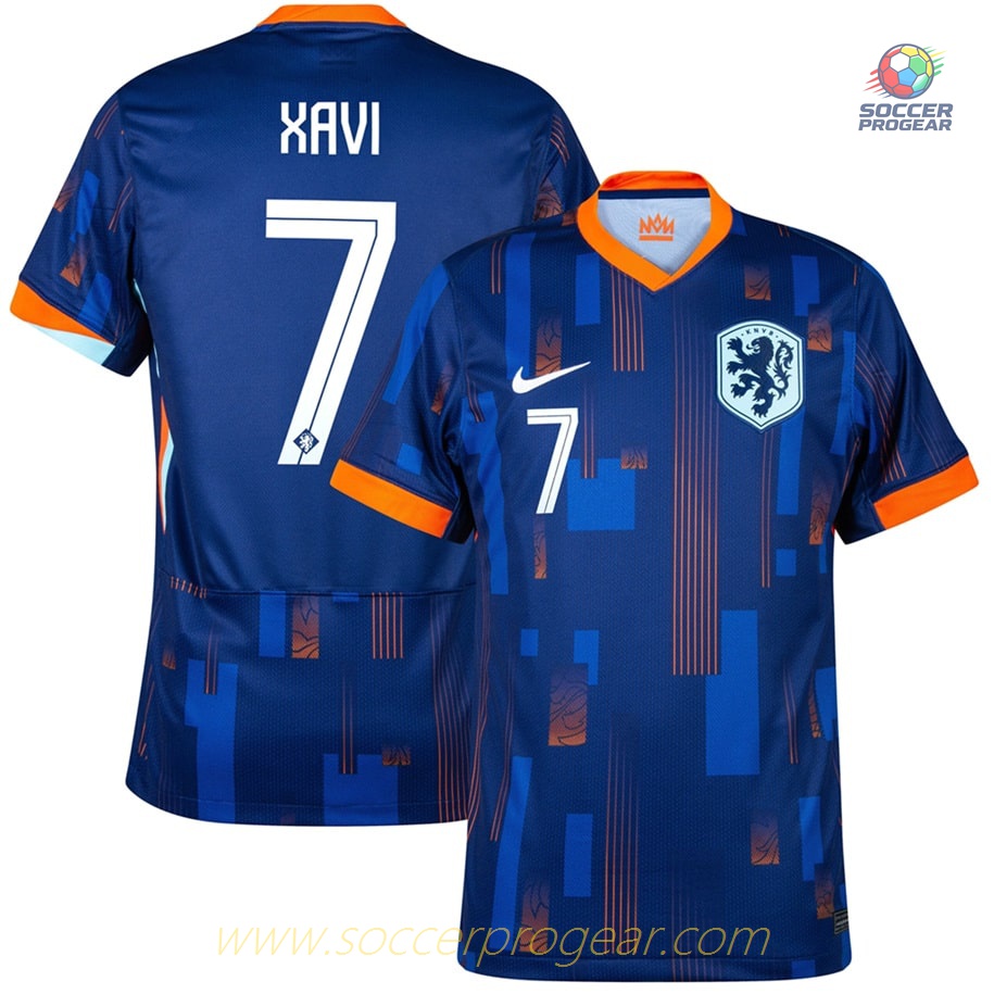 Netherlands 2024-2025 Collection Season Away Team Soccer Shirt Xavi