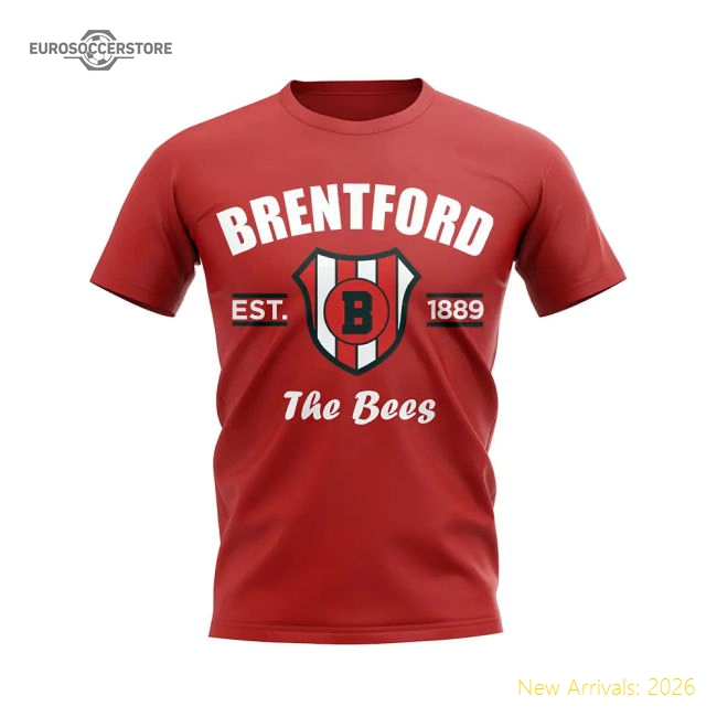 Authentic Brentford Established Football T-shirt (red) - Premium