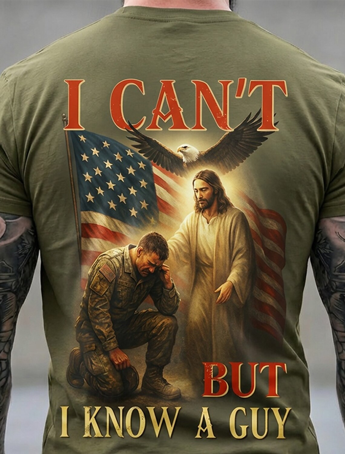 4th of July 2026 250th Memorial Day Men's Bible Patriotic Designer Patriot Graphic US Flag T-Shirt Casual