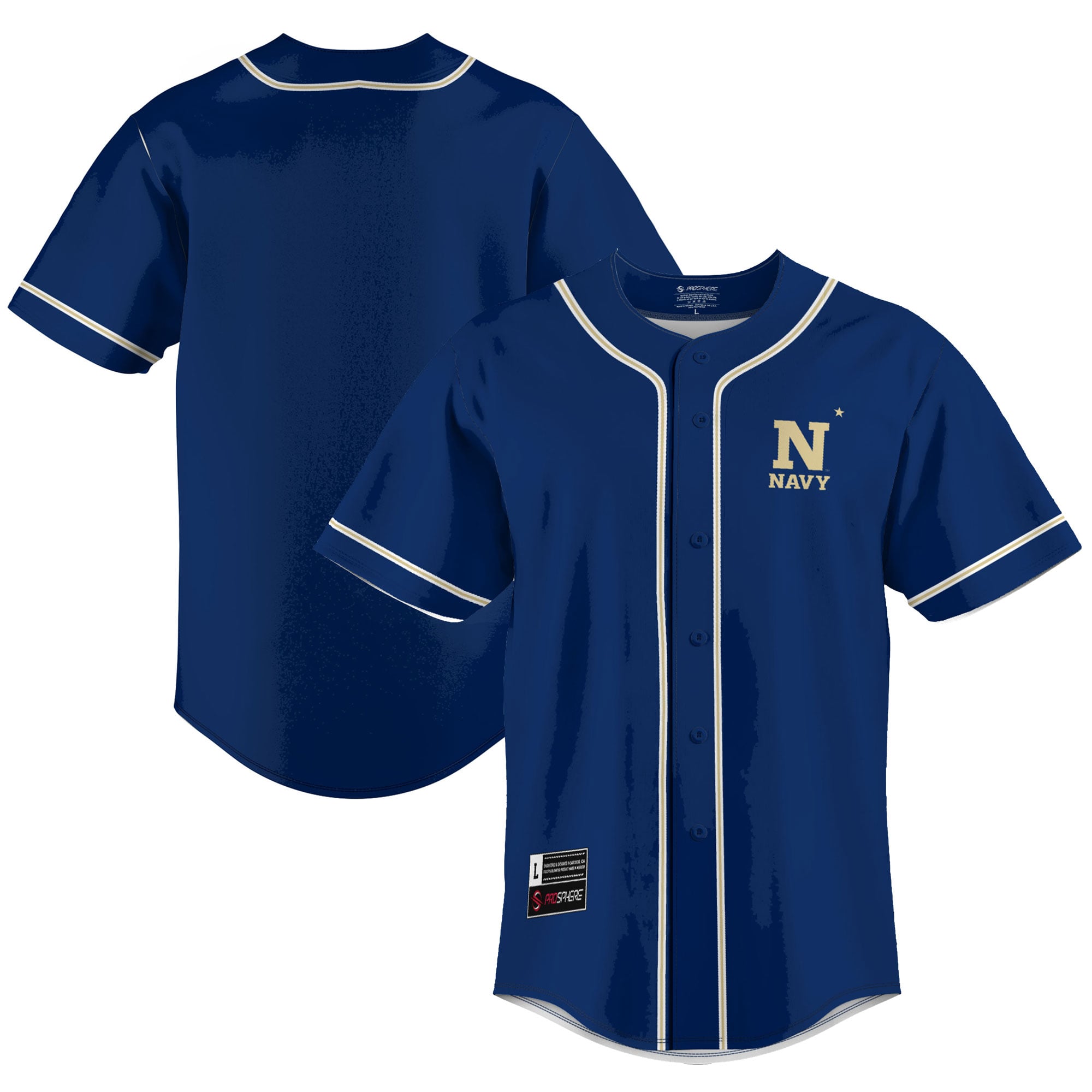 Navy Midshipmen GameDay Greats Lightweight Baseball Jersey - Blue