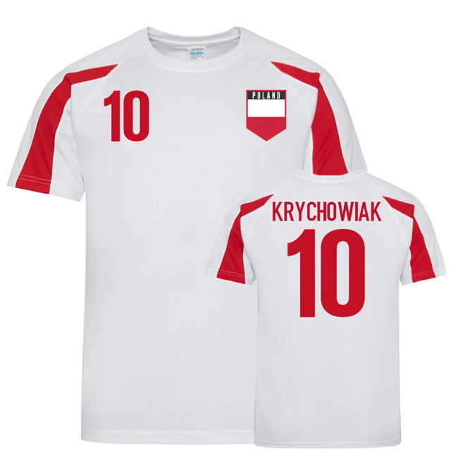 Krychowiak 10 Game Replica Poland Training Fan Shirt (Adults)