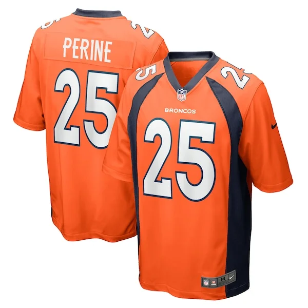 None Samaje Perine Game Jersey - Orange | NFL Player Jersey | NFL Foot