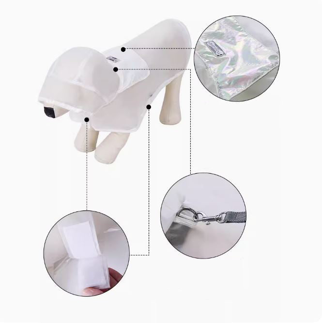 Clearpup - Frenchie Portable Transparent Frenchie Raincoat Dog Supplies
