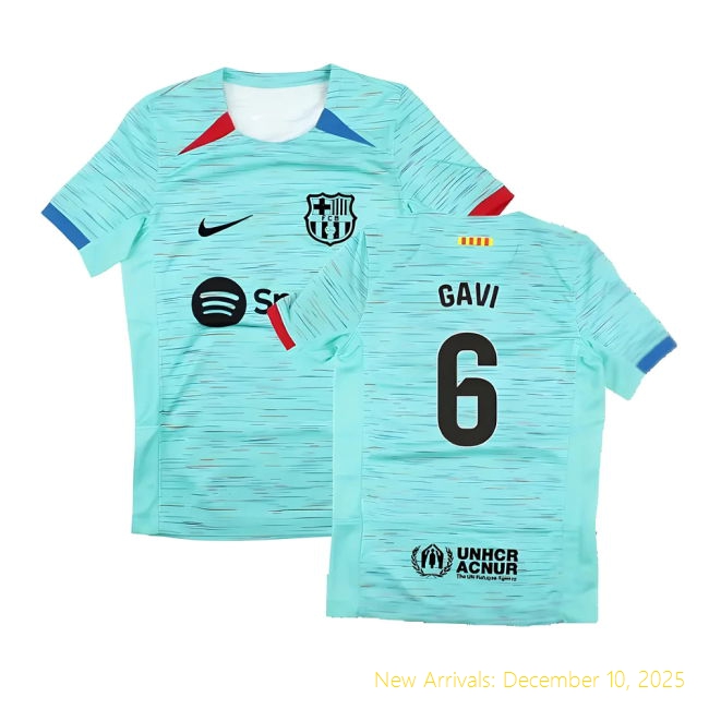 2023-2024 Barcelona Third Shirt - High Quality Soccer (Gavi 6) - Kids...