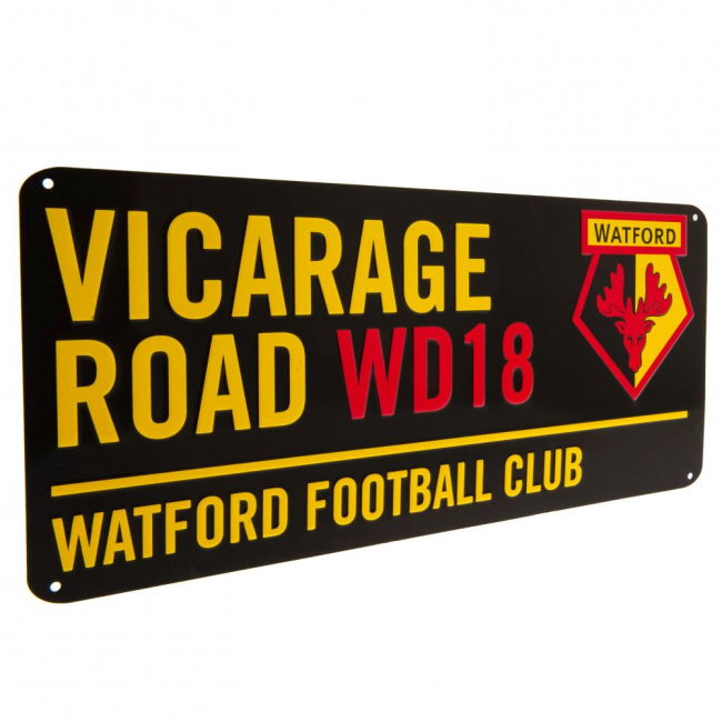 Women's Watford FC Colour Street Sign