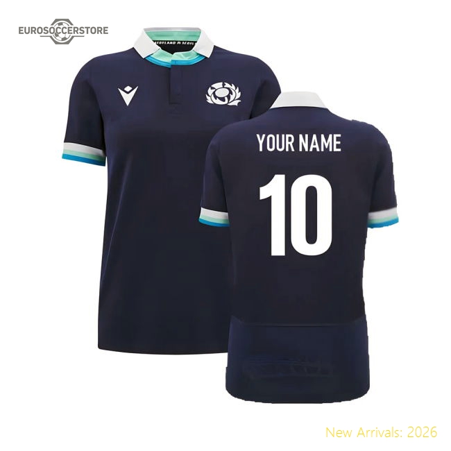 2024-2025 Scotland Rugby Home Cotton Shirt (Womens) (Your Name)