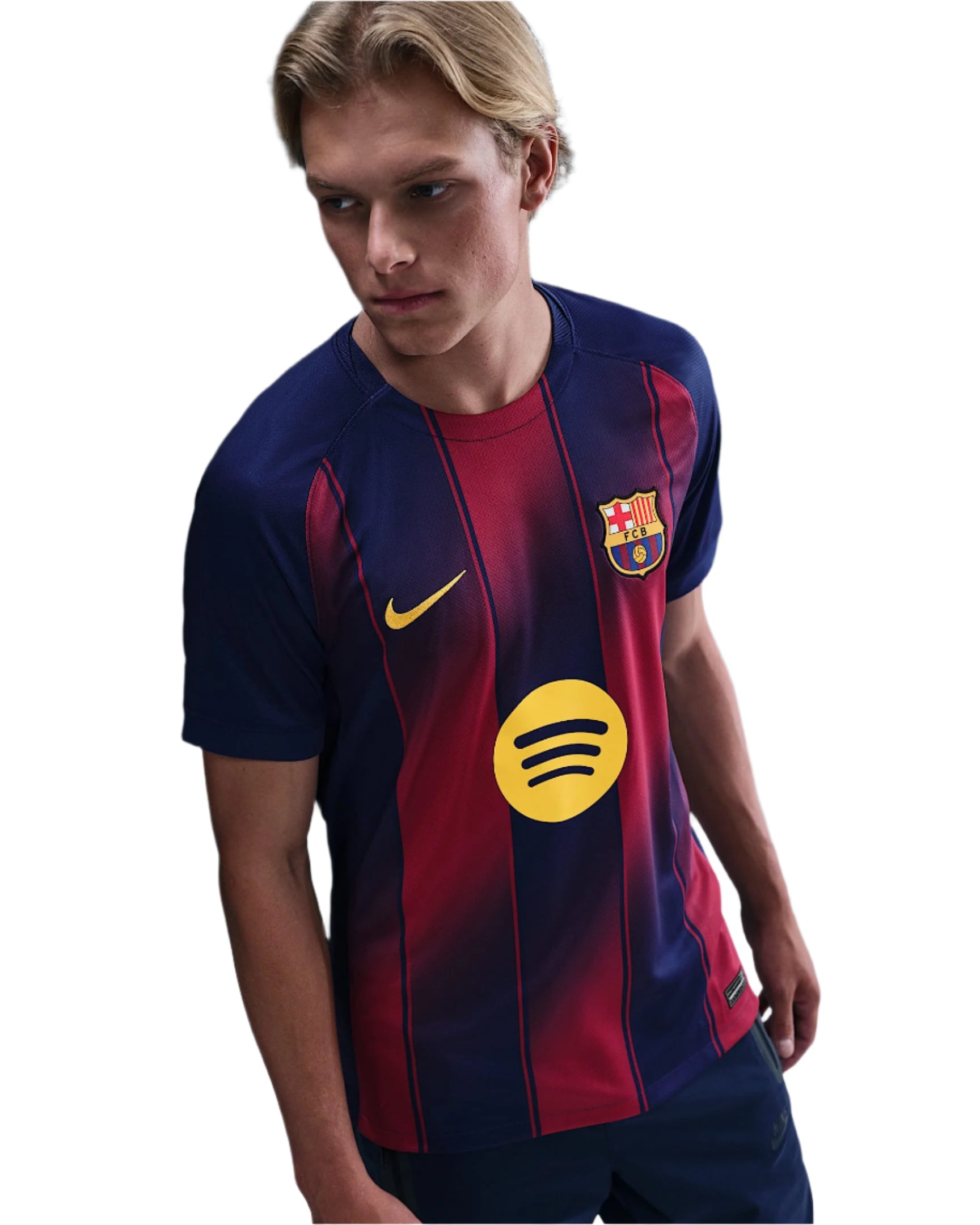 Barcelona Gold) 2025-2026 UCL Home Jersey – Authentic Shirt