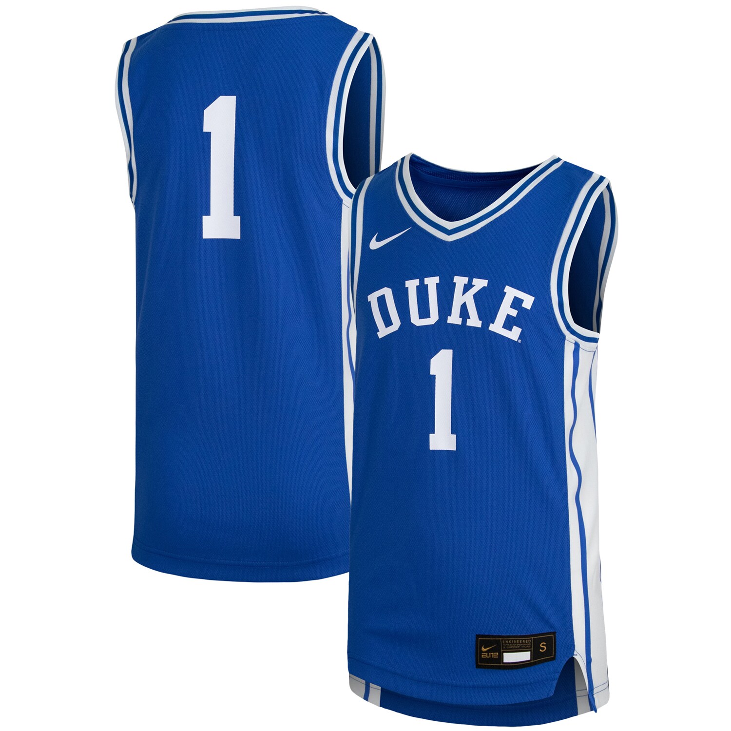 [NJP] Duke Blue Devils Youth Replica Team Basketball Jersey - Royal