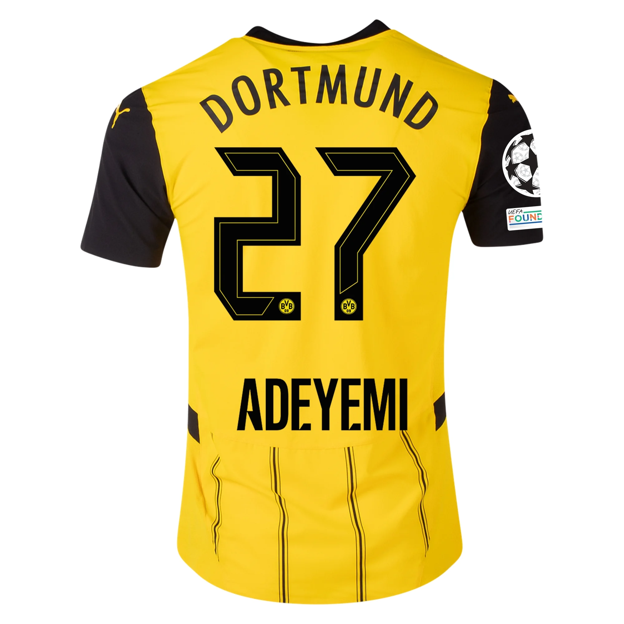 Borussia Dortmund Adeyemi 2024-2025 UCL Home Jersey – Authentic Shirt