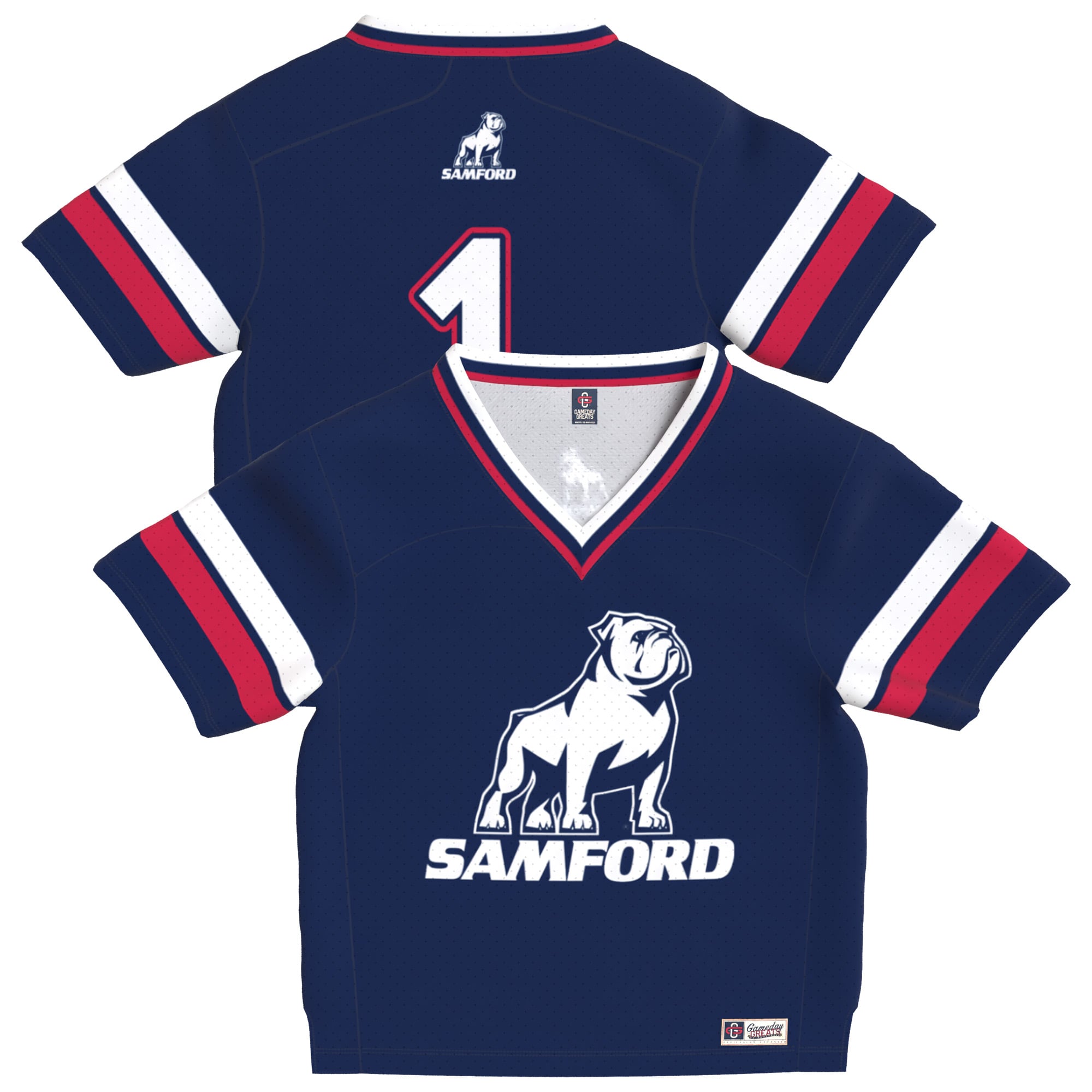 Infant Royal Samford Bulldogs Lightweight Collegiate Football Fashion Jersey