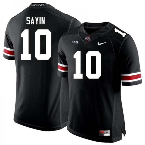 Men Ohio State Buckeyes #10 Julian Sayin Black Nike Stitch Jersey
