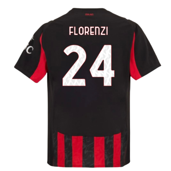 High Performance Acm Ac Milan Authentic Home Shirt Florenzi #24 Fr...