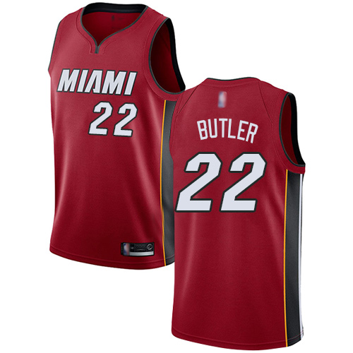 MIA Red Nike J. Butler #22 NBA Jersey Premium Quality Game Day Wear