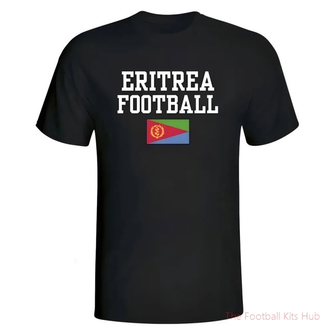 Men Eritrea Football T-Shirt - Black