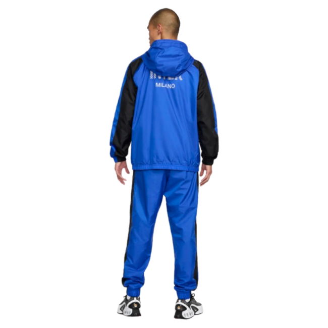 2024-2025 Inter Milan Home Hooded Woven Tracksuit (Blue)