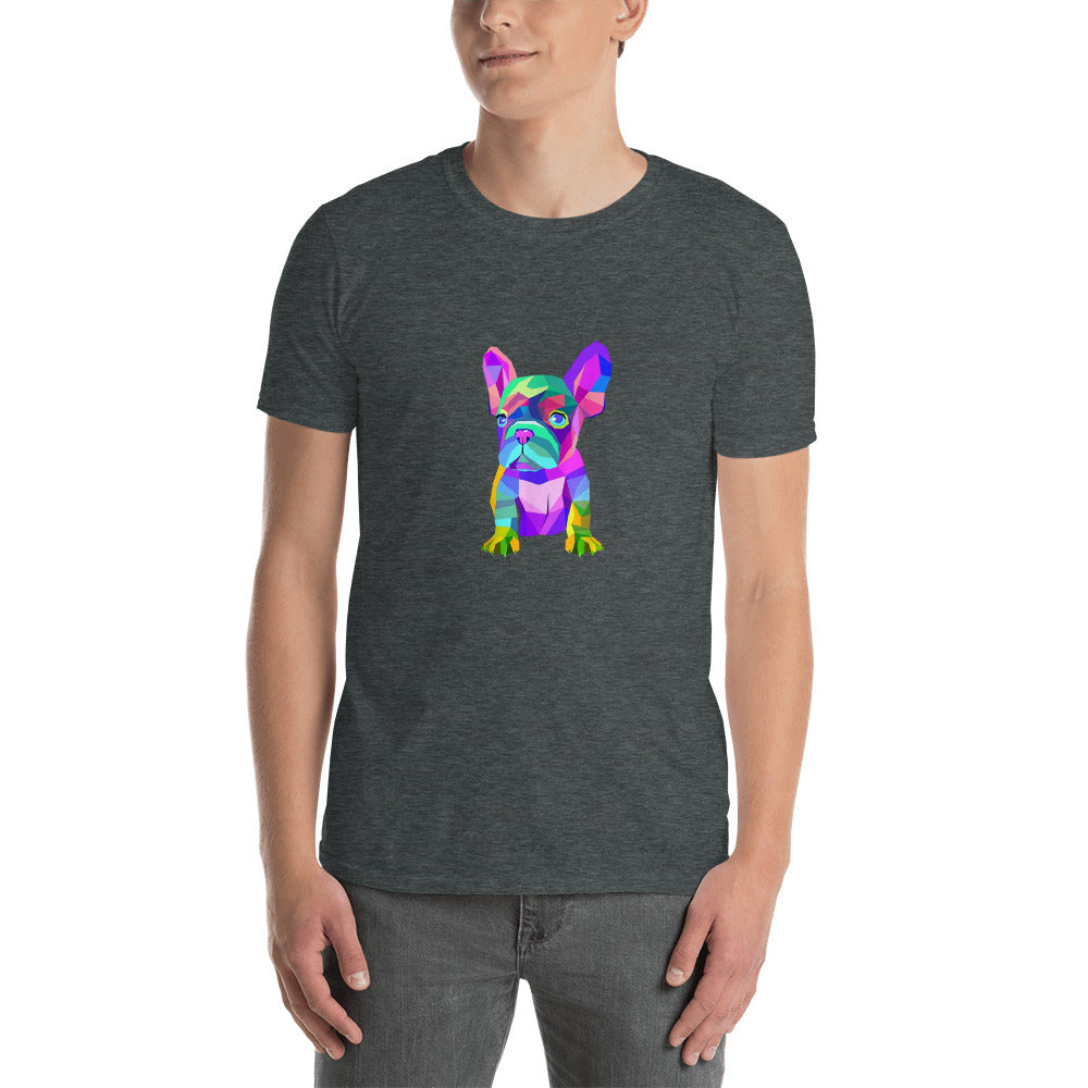 Colourful Frenchie - Short-Sleeve Unisex T-Shirt