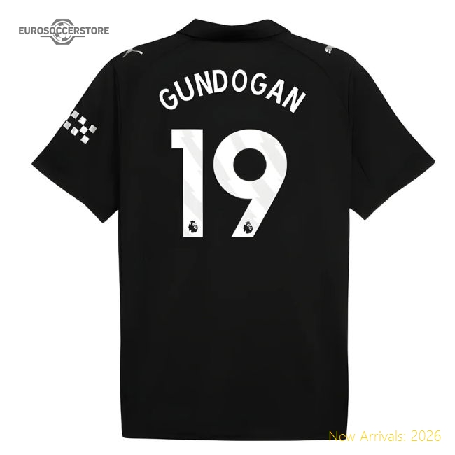 Official 2025-2026 Man City Classic Away Shirt Gundogan 19