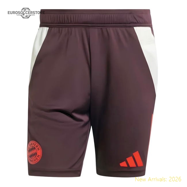 Top-Quality 2024-2025 Bayern Munich Training Shorts (Shadow Maroon)