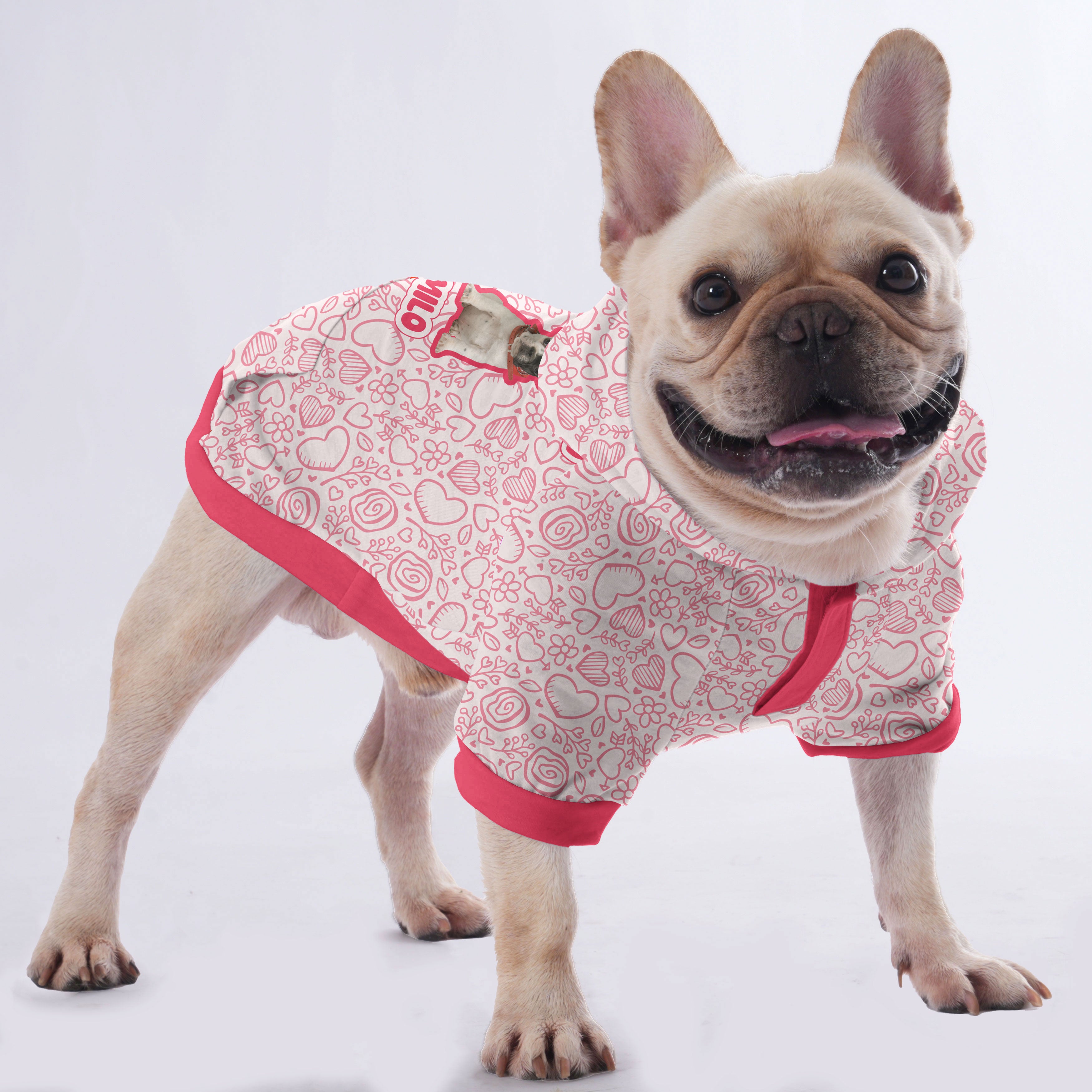 Personalized French Bulldog Hoodies Featuring Your Dog’s Photo and Name | Frenchie Shop Original