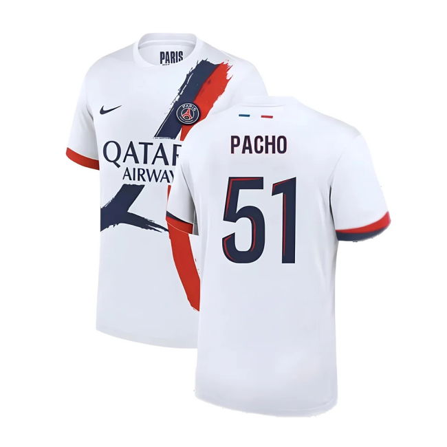 Psg Psg Away Shirt Pacho #51 Top Tier Match Day 2025-2026 Campaign...