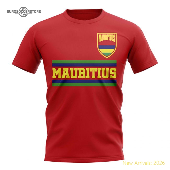 Outstanding Mauritius Core Football Country T-shirt (red)