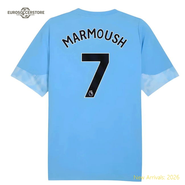2025-2026 Man City Kids Safe Jersey Marmoush Climacool Dri-fit
