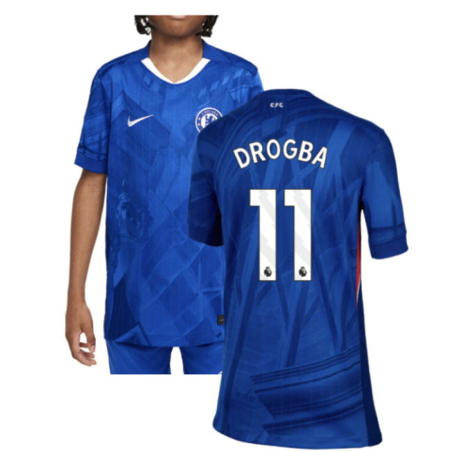 Supporter Grade Chelsea Home Supporter Shirt (Kids) (Drogba 11)