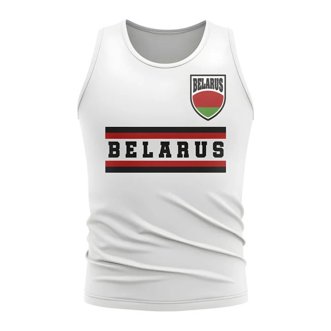 Belarus Core Football Country Sleeveless Tee (White)