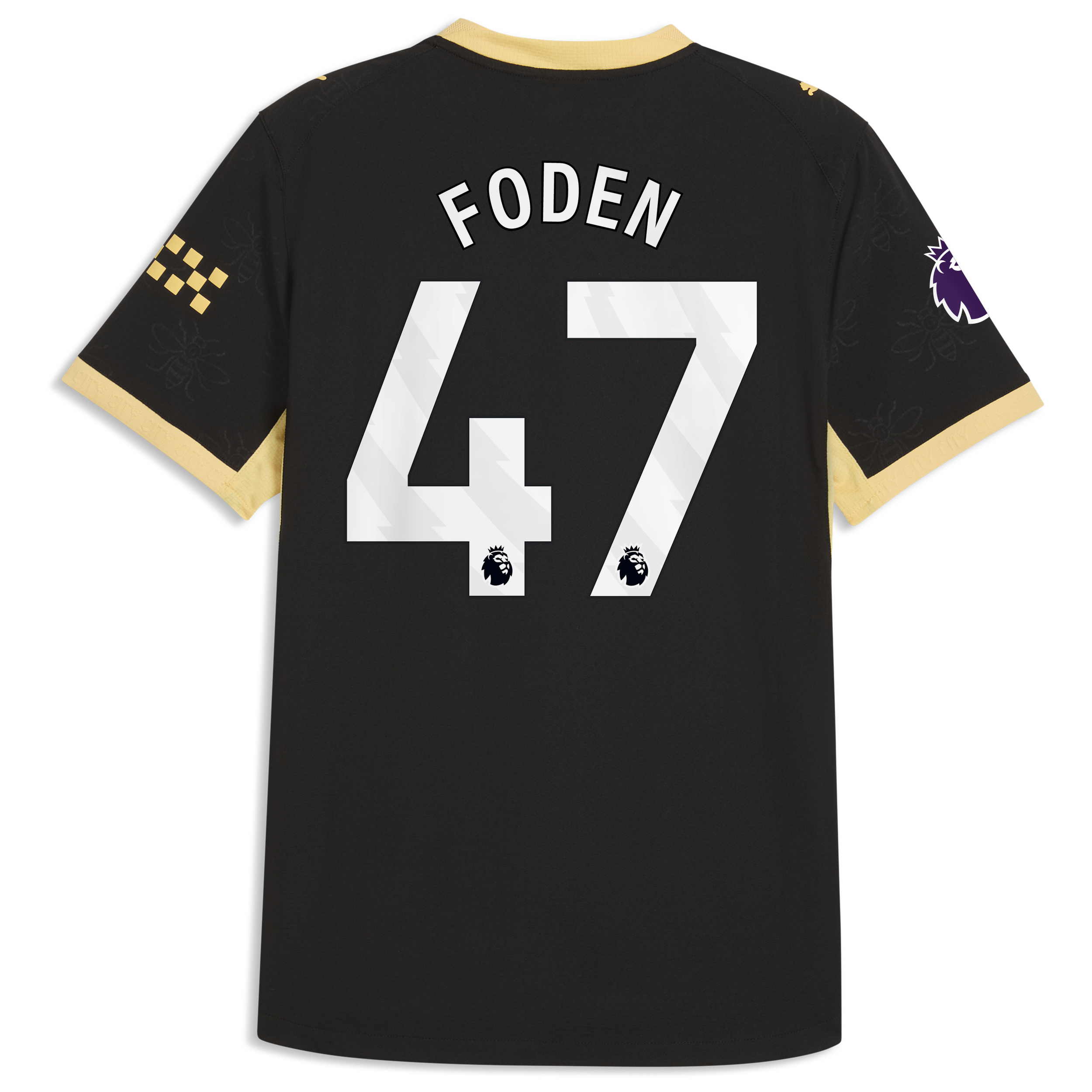 [LK] Phil Foden #47 Manchester City 2026/27 Away On-Field Authentic Jersey - Black