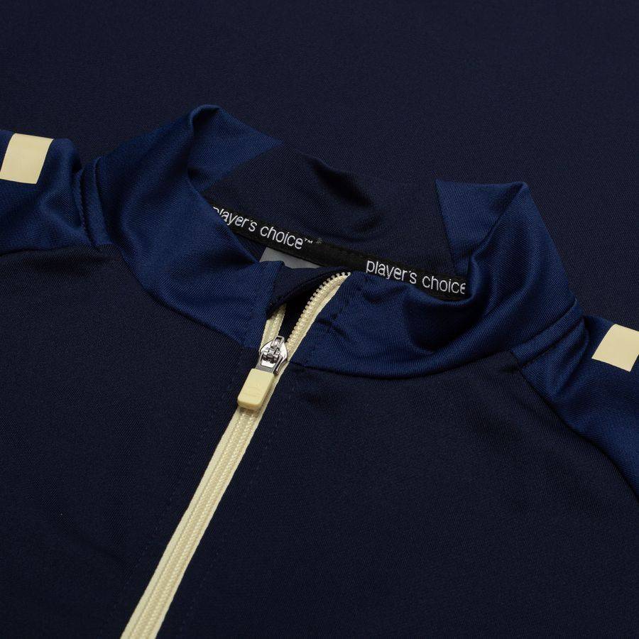 Lyngby BK Training Shirt Full Zip Elite - Navy/Beige