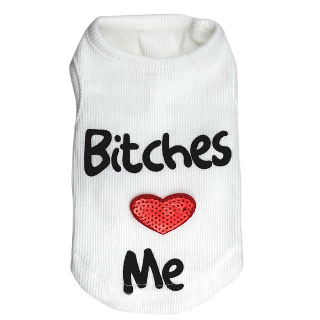 Premium Bitches Love Me Summer T-shirts For French Bulldog (ws79) for...