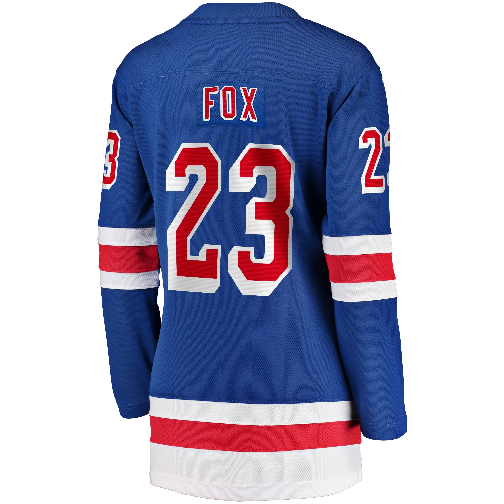 [SJH] Adam Fox #23 New York Rangers Women's Home Breakaway Jersey - Blue